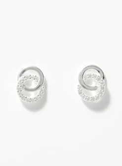 Small interlaced-hoop earrings