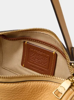 Small smooth leather cylinder bag