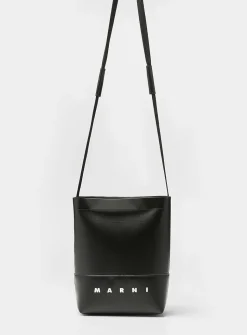 Small solid canvas bucket bag