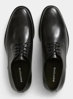 Smooth leather derby shoes