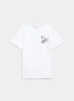 Snoopy biking T-shirt