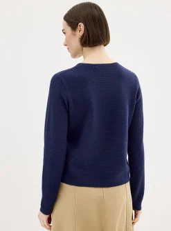 Soft honeycomb sweater