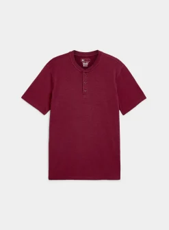 Soft jersey Henley T-shirt