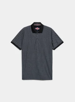 Soft microfibre-like mosaic polo