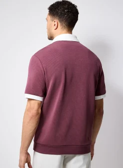 Soft modal ribbed golf polo