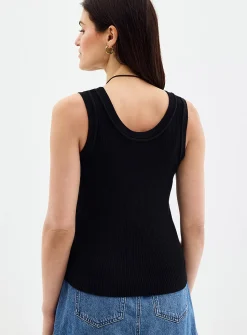 Soft rib-knit cami