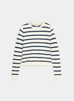 Soft two-tone stripe sweater