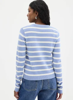 Soft two-tone stripe sweater