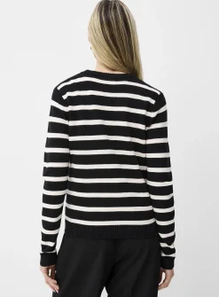 Soft two-tone stripe sweater
