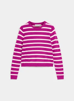 Soft two-tone stripe sweater