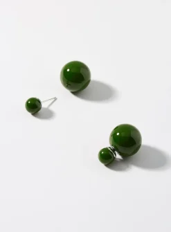 Solid bead earrings