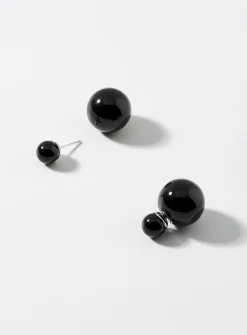 Solid bead earrings