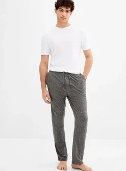 Solid brushed finish pyjama pant