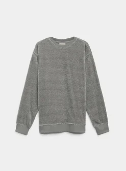 Solid chenille knit sweater