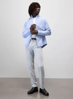 Solid comfort-waist pant