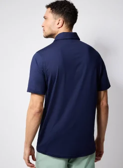 Solid cool jersey golf polo