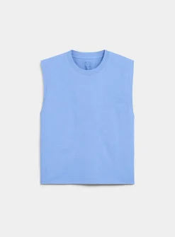 Solid cropped tank