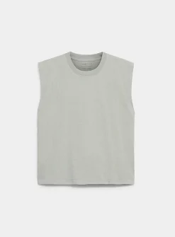 Solid cropped tank