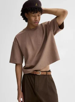 Solid cropped T-shirt