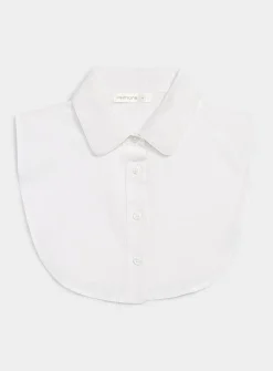 Solid faux Peter Pan collar