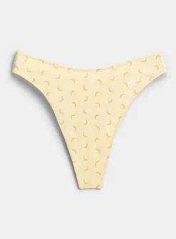 Solid high-cut essential thong