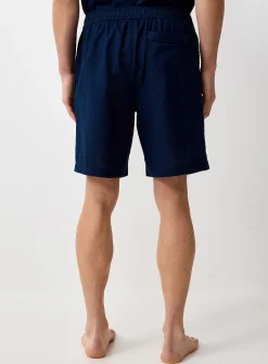 Solid lightweight linen pyjama short