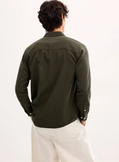 Solid linen shirt
