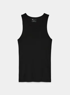 Solid ribbed tank undershirts