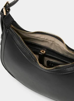 Solid small rounded shoulder bag