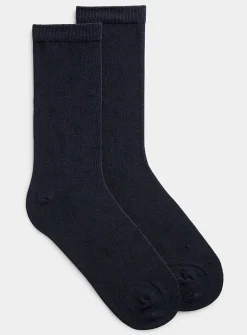 Solid stretch socks