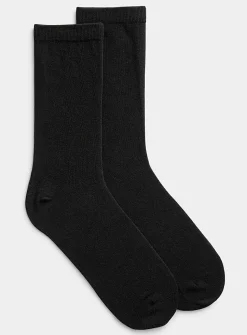 Solid stretch socks