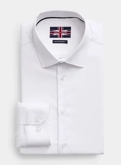 Solid stretch twill shirt