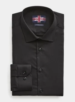 Solid stretch twill shirt
