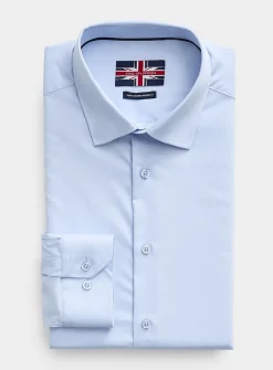 Solid stretch twill shirt