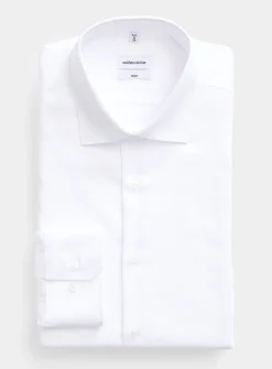 Solid wrinkle-free shirt