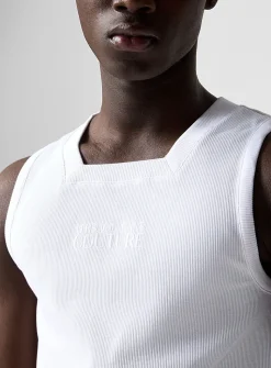 Square neckline ribbed cami