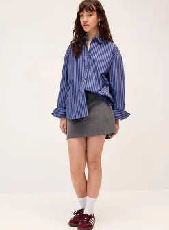 Straight dressy miniskirt