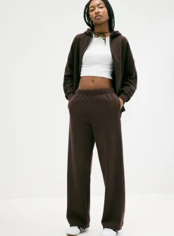 Straight-leg fleece pant