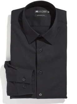 Stretch piqué performance shirt