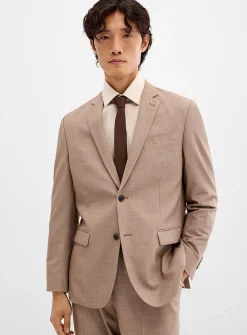Stretch piqué suit