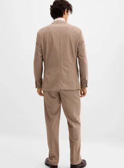 Stretch piqué suit
