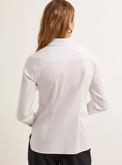 Stretch poplin shirt