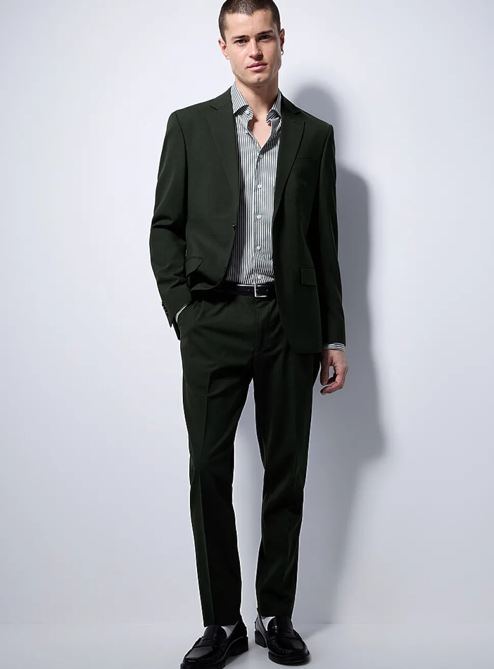 Stretch responsible wool jacket