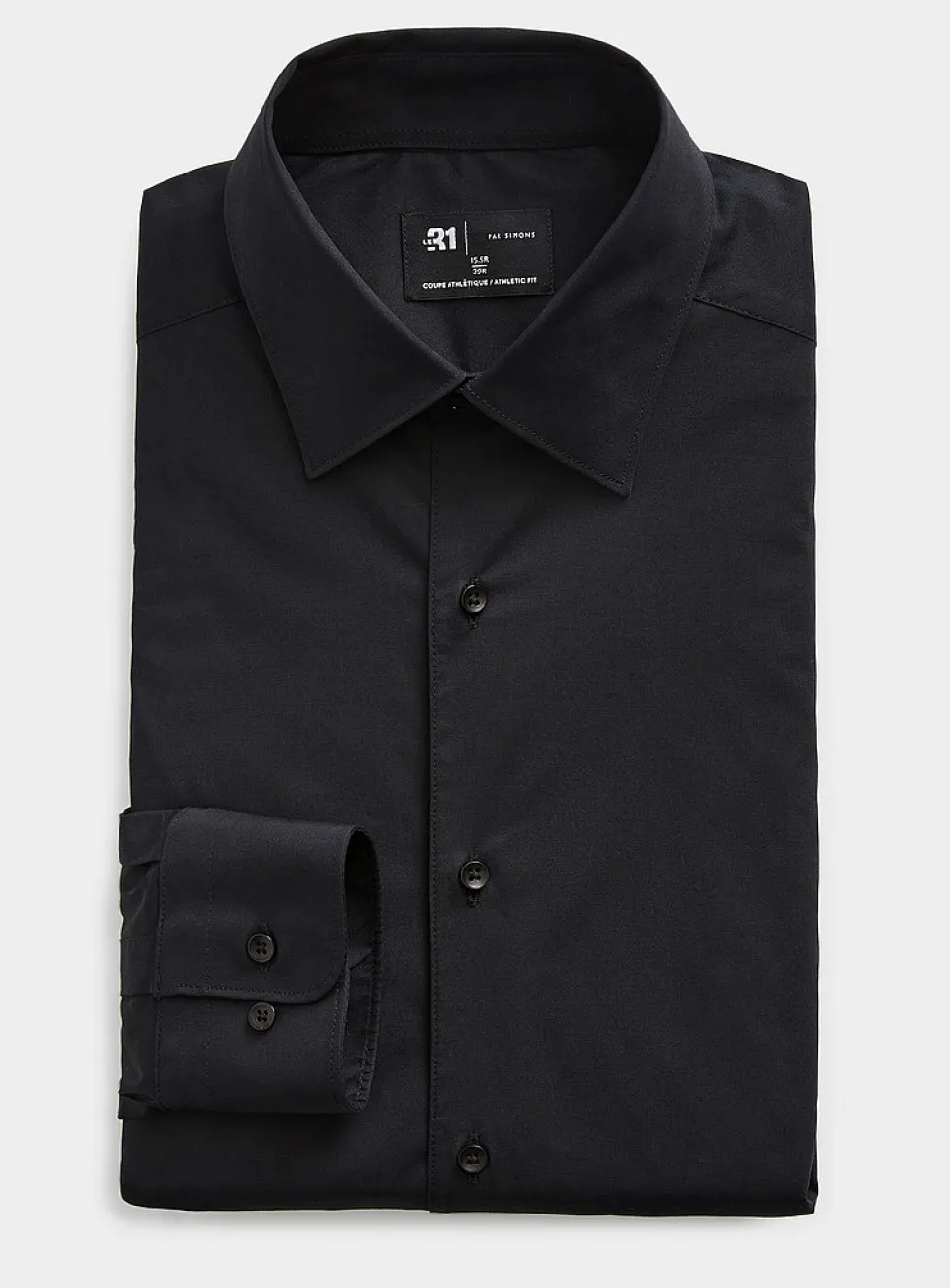 Stretch solid shirt
