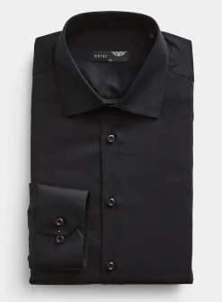 Stretch solid shirt