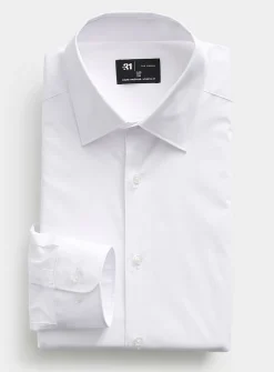 Stretch solid shirt