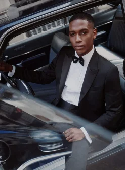 Stretch tuxedo jacket