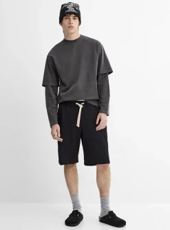 Stretch twill Bermudas