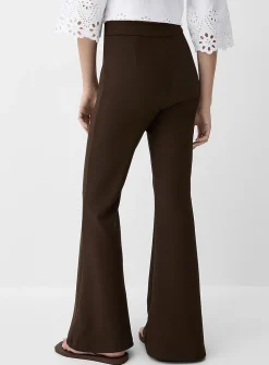 Stretch twill flared dress pant