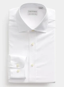 Stretch twill solid shirt
